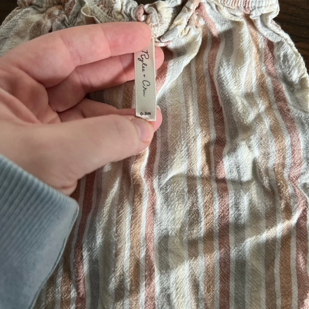 Rylee and Cru Striped Tie jumpsuit - Picture 2 of 4